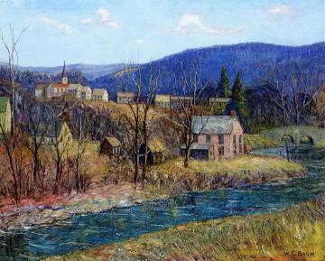 The Pink House Artwork by Walter Emerson Baum