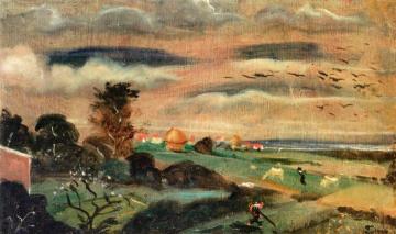 Landscape of the Ile de France - Haystacks Artwork by Andre Derain