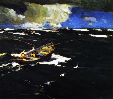 Salmon Trawlers Artwork by Armin Hansen