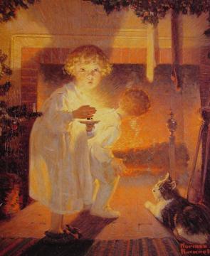 Is He Coming? Artwork by Norman Rockwell