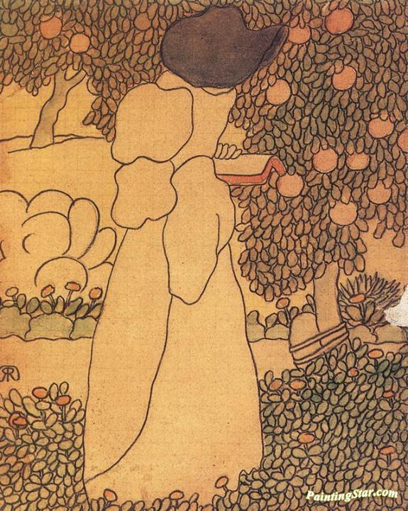 Woman in the Garden Artwork by József Rippl-Rónai