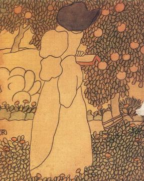 Woman in the Garden Artwork by József Rippl-Rónai