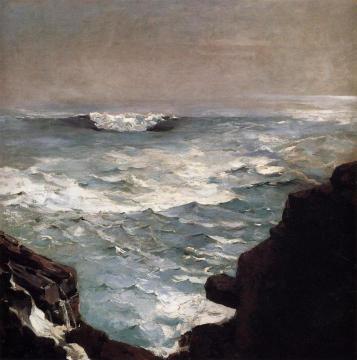 Cannon Rock Artwork by Winslow Homer