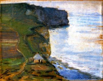 Étretat, the Cap d'Antifer Artwork by Claude Oscar Monet