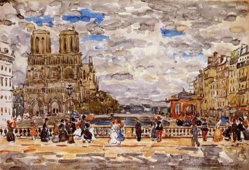 Notre Dame, Paris Artwork by Maurice Prendergast
