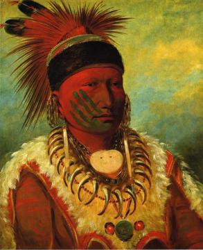 The White Cloud, Head Chief Of The Iowas Artwork by George Catlin