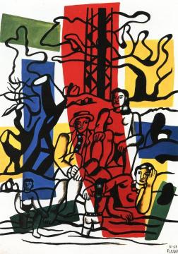 The Country Outing Artwork by Fernand Léger