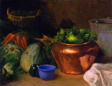 Copper Bowl And Vegetables Artwork by Jean Mannheim