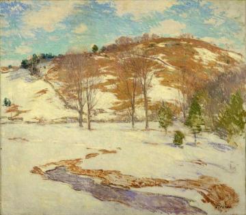 Snow in Mountains Artwork by Willard Leroy Metcalf