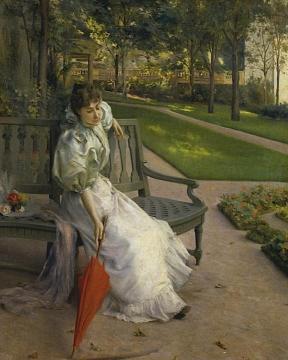 In The Garden Artwork by Julius LeBlanc Stewart