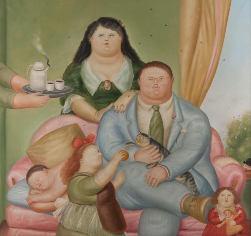 Familia Colombiana Artwork by Fernando Botero