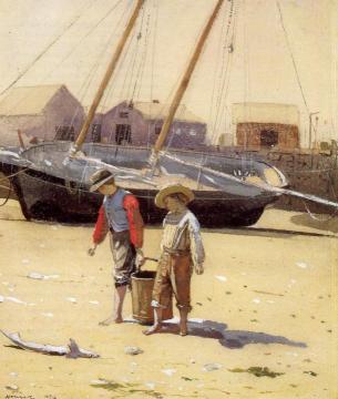 A Basket of Clams Artwork by Winslow Homer