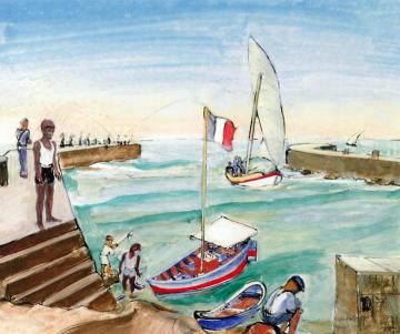 The Pier Artwork by Erich Heckel