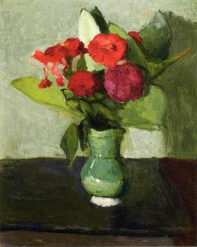 Bouquet of Flowers in a Green Vase Artwork by Albert Marquet
