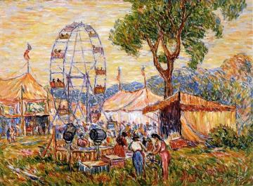 Country Fair, Carnival, Gloucester Artwork by Reynolds Beal