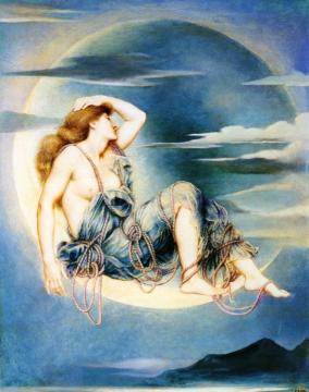 Luna Artwork by Evelyn de Morgan