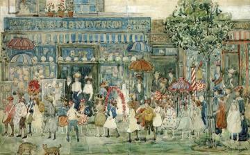 Columbus Circle (new York) Artwork by Maurice Prendergast
