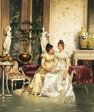 A Shared Confidence Artwork by Charles Joseph Frederick Soulacroix