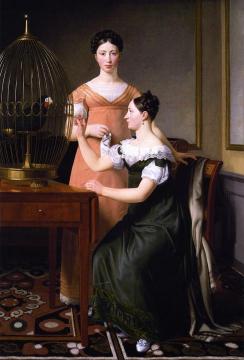 Mendel Levin Nathanson's Elder Daughters, Bella And Hanna Artwork by Christoffer Wilhelm Eckersberg