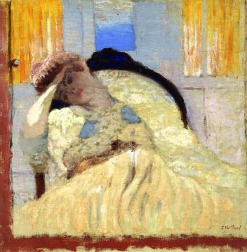 Misia Seated in an Armchair, Affecting Nonchalance Artwork by Edouard Vuillard