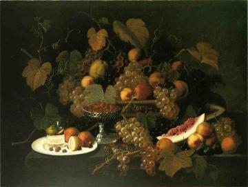 Still Life with Fruit Artwork by Severin Roesen