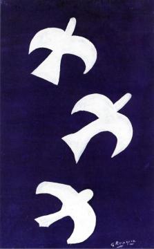 Three Birds Artwork by Georges Braque