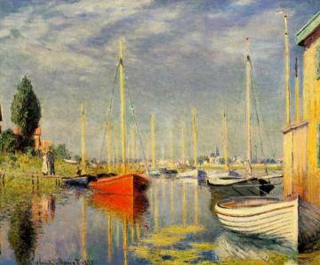 Yachts At Argenteuil Artwork by Claude Oscar Monet