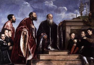 The Vendramin Family Venerating A Relic Of The True Cross Artwork by Titian