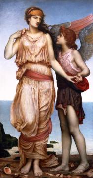 Venus And Cupid Artwork by Evelyn de Morgan