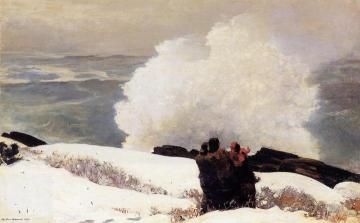 Watching the Breaker - A High Sea Artwork by Winslow Homer