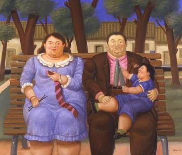 In The Park Artwork by Fernando Botero