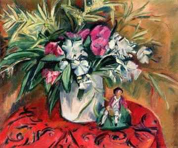 Still LIfe with Porcelain Statue Artwork by Emile-othon Friesz