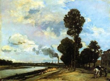 The Seine at Saint-Denis Artwork by Johan Berthold Jongkind