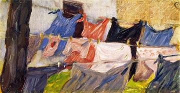 Laundry Fluttering in the Wind Artwork by Franz Marc