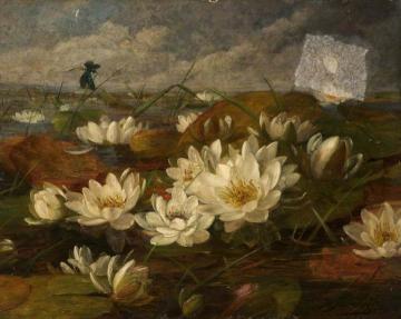Water Lilies Artwork by William Jabez Muckley