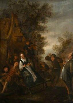 Merrymaking Artwork by Adriaen van Ostade