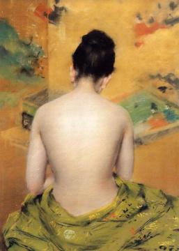 Back of a Nude Artwork by William Merritt Chase