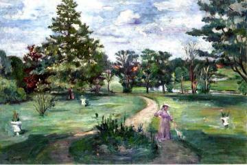 Schlosspark Artwork by Lovis Corinth