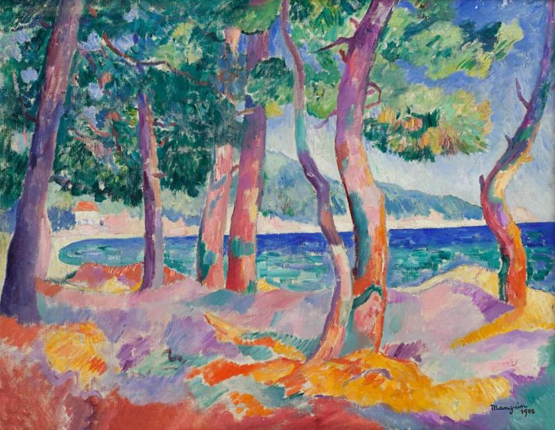 A Pinewood At Cavalière, 1906 Artwork by Henri Manguin