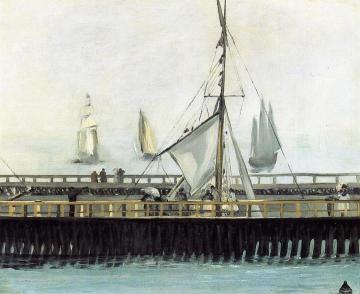 The Pier at Boulogne Artwork by Edouard Manet