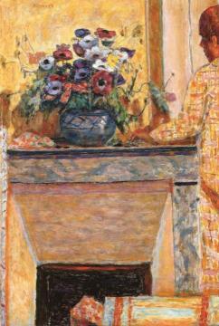 Flowers On The Mantelpiece At Le Cannet Artwork by Pierre Bonnard