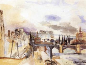 Parisian Bridge Artwork by Raoul Dufy