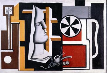Still LIfe with Plaster Mask Artwork by Fernand Léger