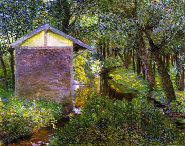 Brook and Wash-House, Giverny Artwork by Lilla Cabot Perry