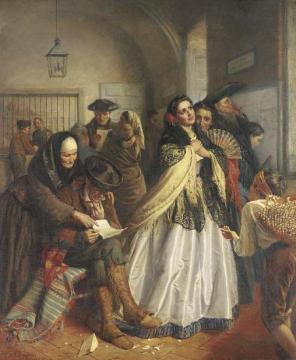 A Spanish Post Office Artwork by John Bagnold Burgess