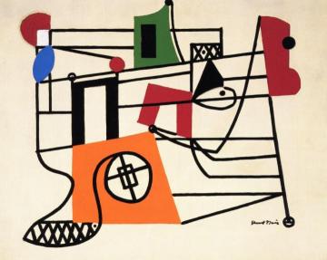 Composition with Winch Artwork by Stuart Davis