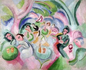 Cafe At L'estaque Artwork by Raoul Dufy