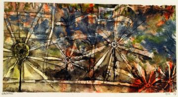 Street Lamps Artwork by Paul Klee