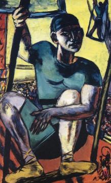 Acrobat On The Trapeze Artwork by Max Beckmann