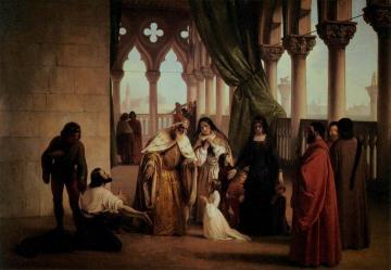 The Two Foscari Artwork by Francesco Paolo Hayez